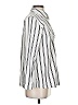 Shein Stripes White Long Sleeve Blouse Size 4 - photo 4