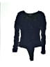 Zara 100% Polyester Blue Long Sleeve Top Size S - photo 1
