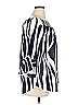 Abollria 100% Polyester Stripes Black Blue 3/4 Sleeve Blouse Size XL - photo 4