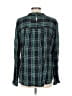 Ann Taylor LOFT 100% Polyester Argyle Green Long Sleeve Blouse Size L - photo 2