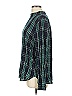 Ann Taylor LOFT 100% Polyester Argyle Green Long Sleeve Blouse Size L - photo 5