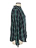 Ann Taylor LOFT 100% Polyester Argyle Green Long Sleeve Blouse Size L - photo 4