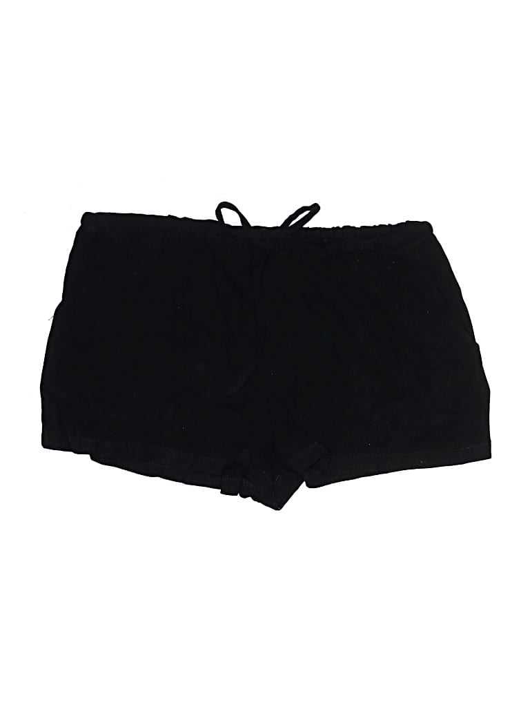 12th Tribe Shorts: Black Solid Pattern Bottoms - Size Small