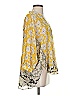 CAbi 100% Polyester Yellow 3/4 Sleeve Blouse Size S - photo 4