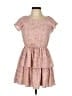 Assorted Brands 100% Polyester Floral Pink Casual Dress Size 10 - photo 1