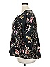 Serengeti 100% Polyester Floral Black 3/4 Sleeve Blouse Size 2X - photo 5