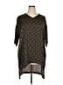 Melissa McCarthy Seven7 Chevron-herringbone Green Short Sleeve Blouse Size 0X - photo 1