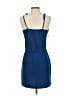 Unbranded Solid Blue Casual Dress Size S - photo 2