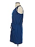 Unbranded Solid Blue Casual Dress Size S - photo 5