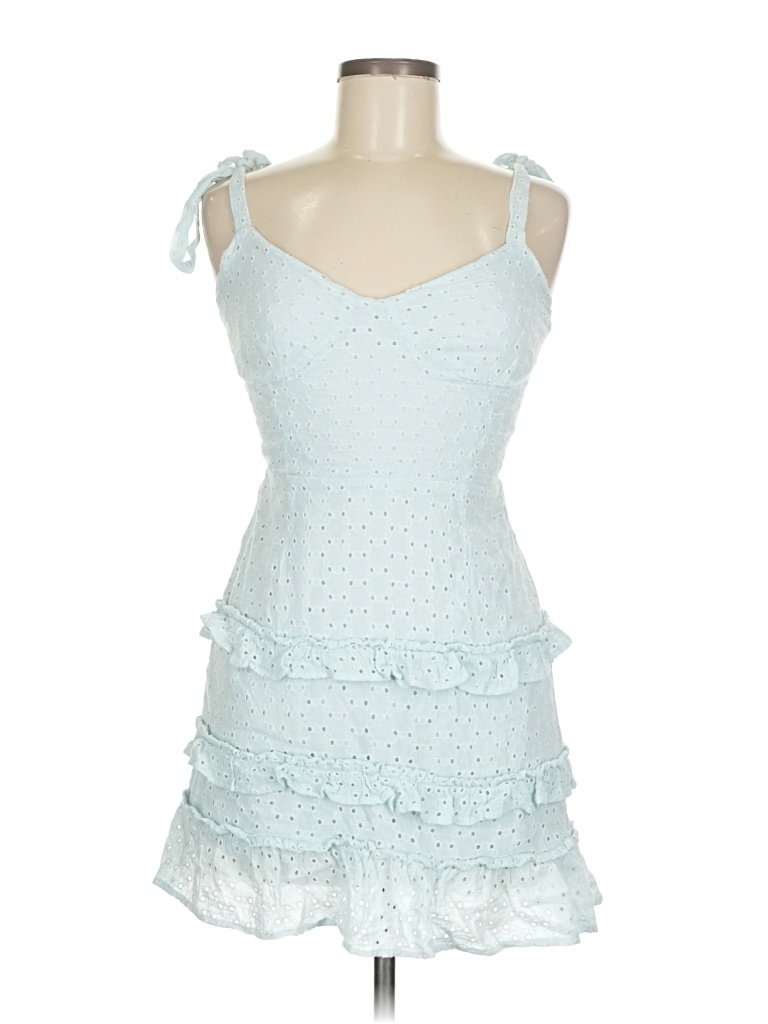 Pre-owned Lost + Wander Cocktail Dress In Blue