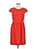 J.Crew 100% Polyester Solid Red Casual Dress Size 8 - photo 1