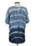 Michael Stars 100% Rayon Tie-dye Blue Short Sleeve Blouse Size XS - photo 2