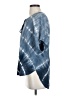 Michael Stars 100% Rayon Tie-dye Blue Short Sleeve Blouse Size XS - photo 5