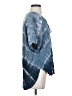 Michael Stars 100% Rayon Tie-dye Blue Short Sleeve Blouse Size XS - photo 4