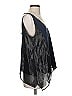 Elizabeth and James Blue Sleeveless Blouse Size S - photo 4