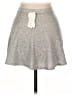 Soprano Solid Gray Casual Skirt Size L - photo 2