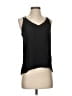 Barneys New York 100% Polyester Black Sleeveless Top Size 0 - photo 1