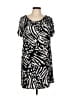 Style&Co Animal Print Black Casual Dress Size L - photo 1