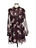 Intermix 100% Polyester Floral Burgundy Casual Dress Size 6 - photo 1