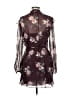 Intermix 100% Polyester Floral Burgundy Casual Dress Size 6 - photo 2
