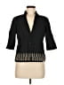 Rena Rowan Black 3/4 Sleeve Button-Down Shirt Size 6 - photo 1