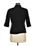 Rena Rowan Black 3/4 Sleeve Button-Down Shirt Size 6 - photo 2