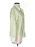 MNG Green Long Sleeve Blouse Size 2 - photo 4