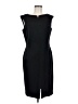 Anne Klein Solid Black Cocktail Dress Size 8 - photo 1