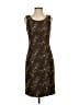 Etcetera Camo Brown Cocktail Dress Size 0 - photo 1