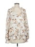 Daytrip 100% Polyester Ivory Long Sleeve Blouse Size S - photo 1