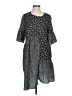 CAARA Polka Dots Black Gray Casual Dress Size S - photo 1