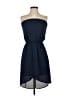 Express 100% Polyester Solid Blue Cocktail Dress Size XS - photo 1
