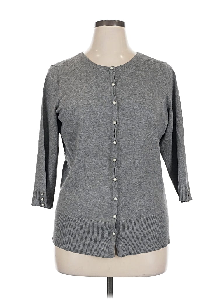 Pre-owned Premise Studio Cardigan Sweater In Gray