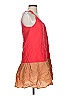 Ethos Color Block Orange Casual Dress Size S - photo 4