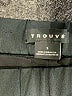 Trouve 100% Polyester Metallic Silver Black Casual Pants Size S - photo 3
