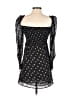 Few Moda Hearts Black Cocktail Dress Size S - photo 2