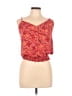 Nine Britton 100% Polyester Red Sleeveless Top Size L - photo 1