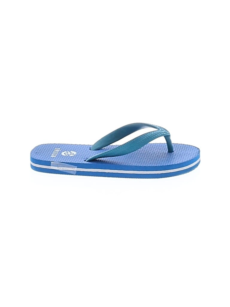 Pre-owned Assorted Brands Kids' Flip Flops In Blue
