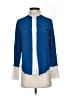 Chloé Color Block Blue Teal Long Sleeve Blouse Size EU (FR) 34 / US 2 - photo 1