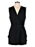 Intermix 100% Polyester Solid Black Romper Size L - photo 1