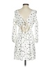 Illa Illa 100% Polyester Stars White Casual Dress Size S - photo 2
