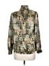 Nicola 100% Polyester Print Green Long Sleeve Blouse Size 10 - photo 2