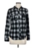 Eden & Olivia Plaid Black Long Sleeve Blouse Size S - photo 1