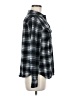 Eden & Olivia Plaid Black Long Sleeve Blouse Size S - photo 4
