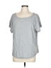 Fabletics Gray Short Sleeve T-Shirt Size L - photo 1