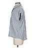 Altar'd State Stripes Blue Short Sleeve Blouse Size S - photo 5