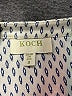 Koch 100% Viscose Silver Long Sleeve Blouse Size S - photo 7