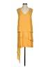 Chris Gramer 100% Polyester Solid Yellow Cocktail Dress Size Sm (1) - photo 1