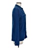 MICHAEL Michael Kors Polka Dots Blue Long Sleeve Blouse Size M - photo 4