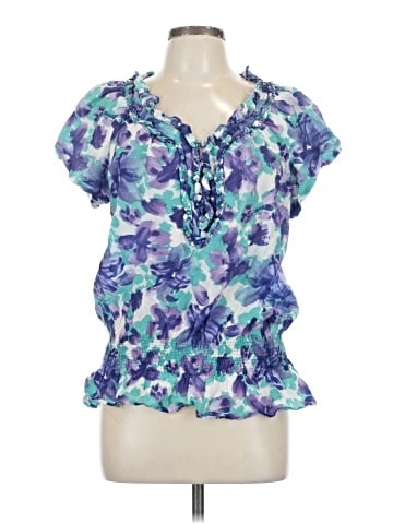 Allen B. by Allen Schwartz Short Sleeve Blouse (view 1)